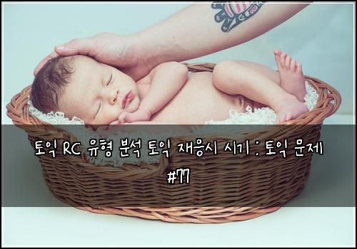 토익 RC 유형 분석 토익 재응시 시기 : 토익 문제 #77