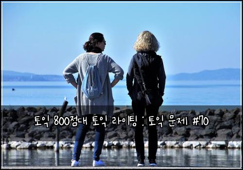 토익 800점대 토익 라이팅 : 토익 문제 #70