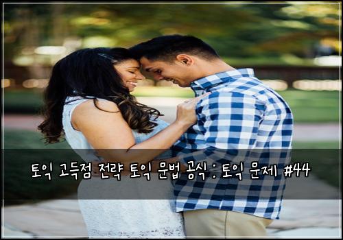 토익 고득점 전략 토익 문법 공식 : 토익 문제 #44