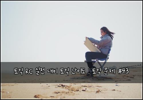 토익 RC 실전 대비 토익 난이도 : 토익 문제 #43