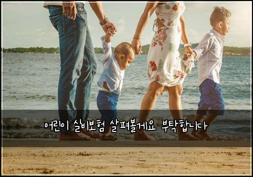 어린이 실비보험 살펴볼게요  부탁합니다