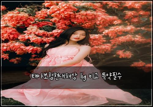 태아보험현대해상 lig 비교 특약필수
