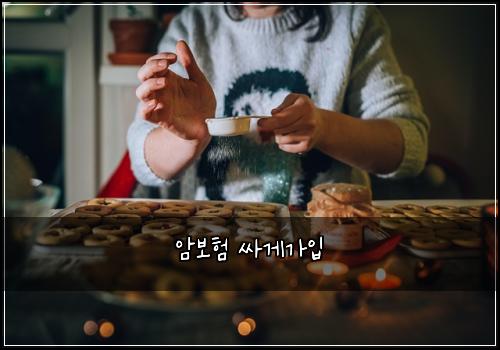 암보험 싸게가입  