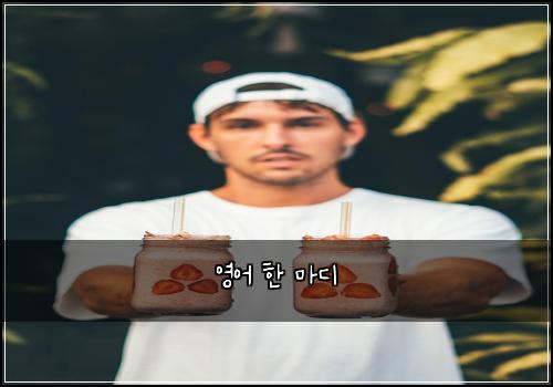 영어 한 마디