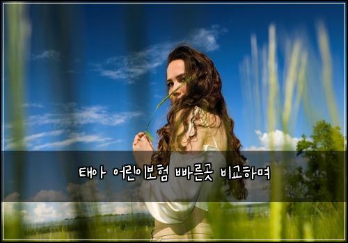태아 어린이보험 빠른곳  비교하며