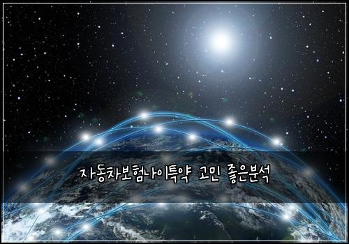 자동차보험나이특약 고민 좋은분석