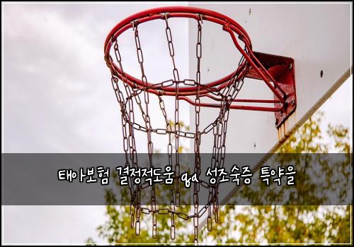 태아보험 결정적도움  qa 성조숙증 특약을