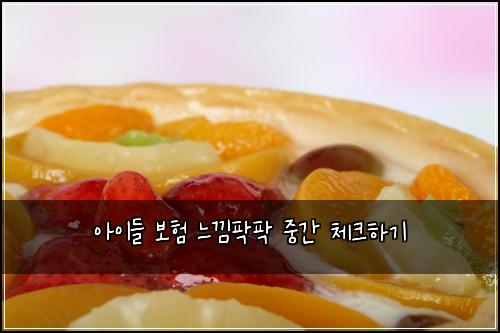 아이들 보험 느낌팍팍  중간 체크하기
